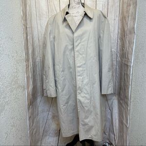 Vintage London Fog Trench Coat Sz Large 46 - image 1